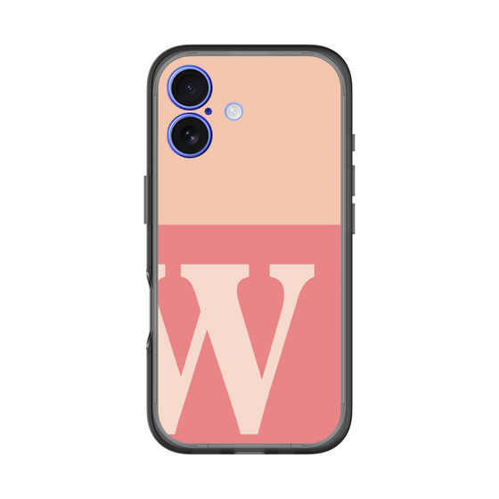 スリムプロテクションプレミアムケース［ オリジナル - initial two tone - W pink ］