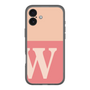 スリムプロテクションプレミアムケース［ オリジナル - initial two tone - W pink ］