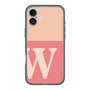 スリムプロテクションプレミアムケース［ オリジナル - initial two tone - W pink ］