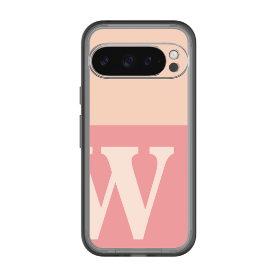 スリムプロテクションプレミアムケース［ オリジナル - initial two tone - W pink ］