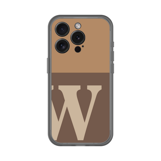 スリムプロテクションプレミアムケース［ オリジナル - initial two tone - W brown ］