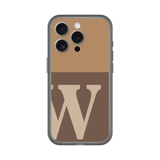 スリムプロテクションプレミアムケース［ オリジナル - initial two tone - W brown ］