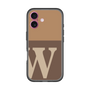 スリムプロテクションプレミアムケース［ オリジナル - initial two tone - W brown ］