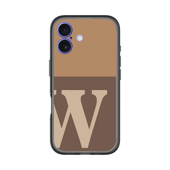 スリムプロテクションプレミアムケース［ オリジナル - initial two tone - W brown ］