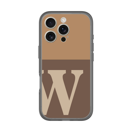 スリムプロテクションプレミアムケース［ オリジナル - initial two tone - W brown ］