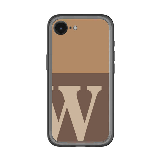 スリムプロテクションプレミアムケース［ オリジナル - initial two tone - W brown ］