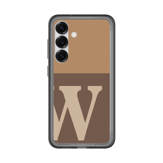 スリムプロテクションプレミアムケース［ オリジナル - initial two tone - W brown ］