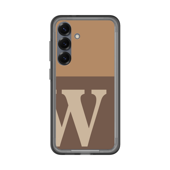 スリムプロテクションプレミアムケース［ オリジナル - initial two tone - W brown ］