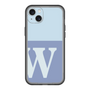 スリムプロテクションプレミアムケース［ オリジナル - initial two tone - W blue ］
