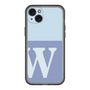 スリムプロテクションプレミアムケース［ オリジナル - initial two tone - W blue ］