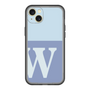 スリムプロテクションプレミアムケース［ オリジナル - initial two tone - W blue ］