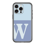 スリムプロテクションプレミアムケース［ オリジナル - initial two tone - W blue ］