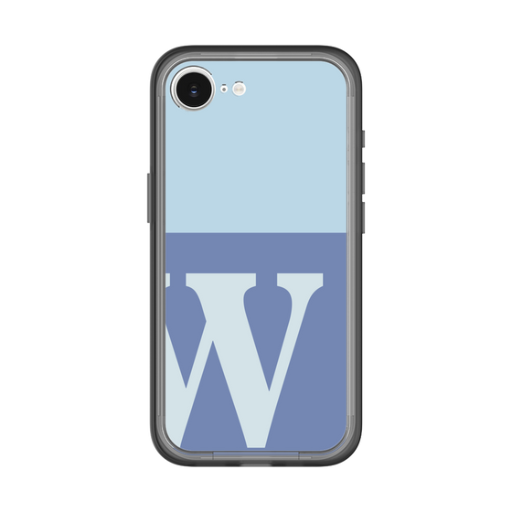 スリムプロテクションプレミアムケース［ オリジナル - initial two tone - W blue ］