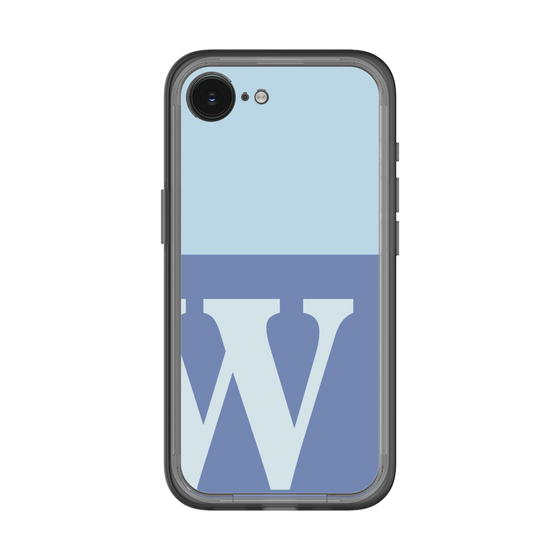 スリムプロテクションプレミアムケース［ オリジナル - initial two tone - W blue ］