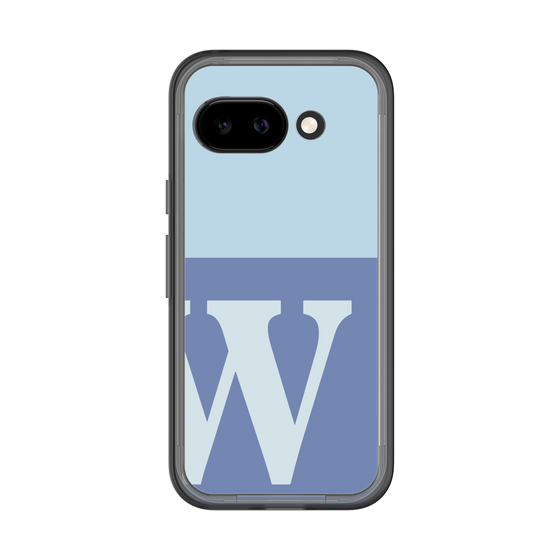 スリムプロテクションプレミアムケース［ オリジナル - initial two tone - W blue ］