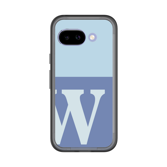 スリムプロテクションプレミアムケース［ オリジナル - initial two tone - W blue ］