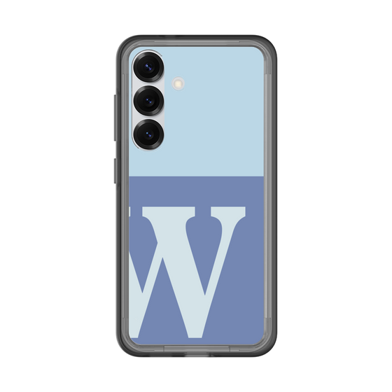 スリムプロテクションプレミアムケース［ オリジナル - initial two tone - W blue ］