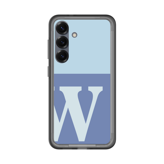 スリムプロテクションプレミアムケース［ オリジナル - initial two tone - W blue ］