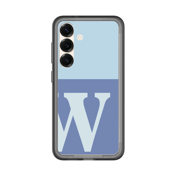 スリムプロテクションプレミアムケース［ オリジナル - initial two tone - W blue ］