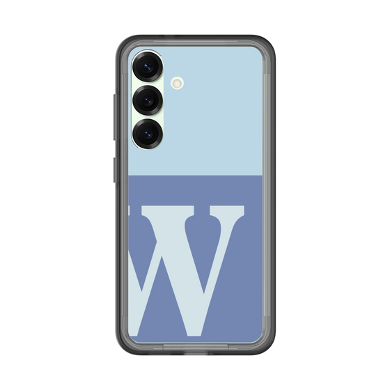 スリムプロテクションプレミアムケース［ オリジナル - initial two tone - W blue ］