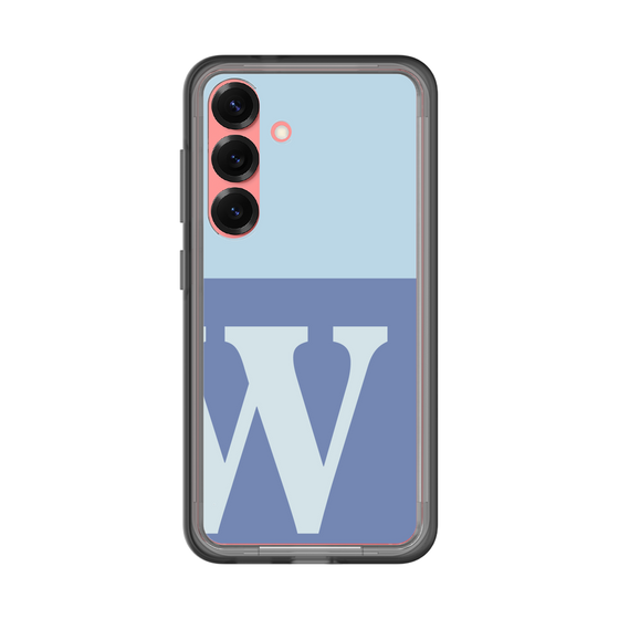 スリムプロテクションプレミアムケース［ オリジナル - initial two tone - W blue ］