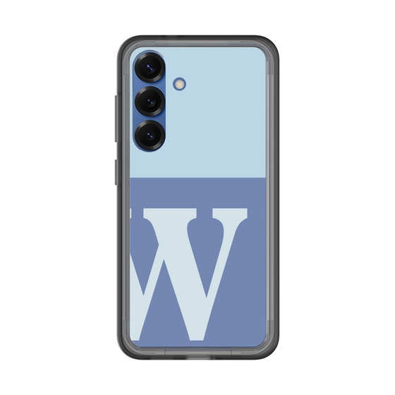 スリムプロテクションプレミアムケース［ オリジナル - initial two tone - W blue ］