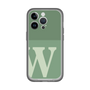 スリムプロテクションプレミアムケース［ オリジナル - initial two tone - W green ］