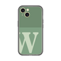 スリムプロテクションプレミアムケース［ オリジナル - initial two tone - W green ］