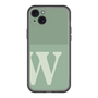 スリムプロテクションプレミアムケース［ オリジナル - initial two tone - W green ］