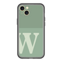 スリムプロテクションプレミアムケース［ オリジナル - initial two tone - W green ］