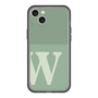 スリムプロテクションプレミアムケース［ オリジナル - initial two tone - W green ］