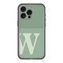 スリムプロテクションプレミアムケース［ オリジナル - initial two tone - W green ］