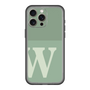 スリムプロテクションプレミアムケース［ オリジナル - initial two tone - W green ］