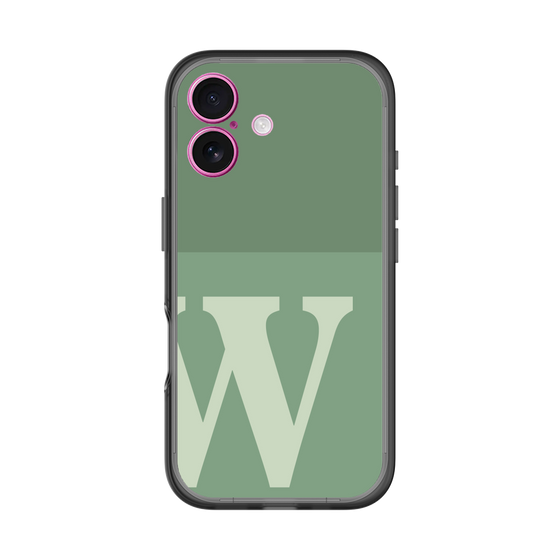 スリムプロテクションプレミアムケース［ オリジナル - initial two tone - W green ］