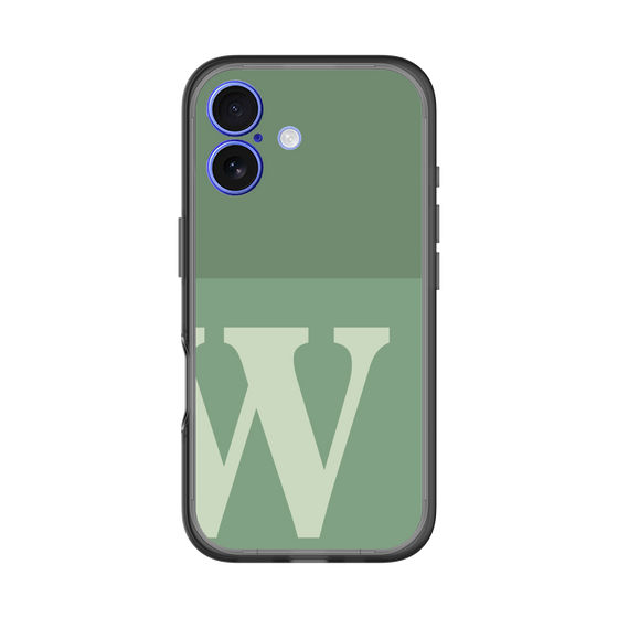 スリムプロテクションプレミアムケース［ オリジナル - initial two tone - W green ］