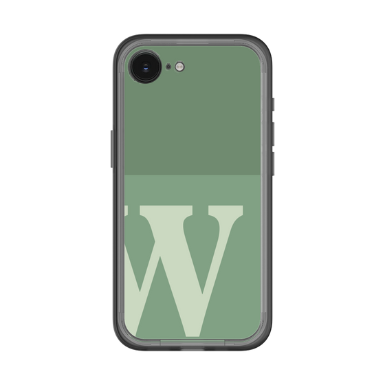 スリムプロテクションプレミアムケース［ オリジナル - initial two tone - W green ］