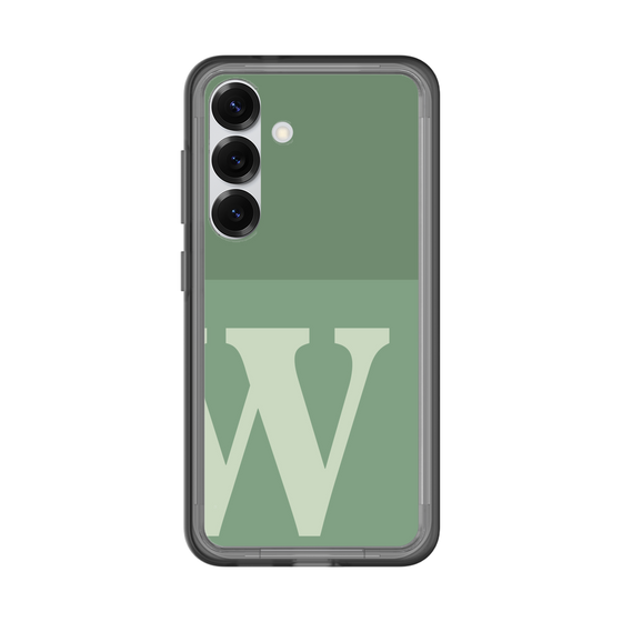 スリムプロテクションプレミアムケース［ オリジナル - initial two tone - W green ］