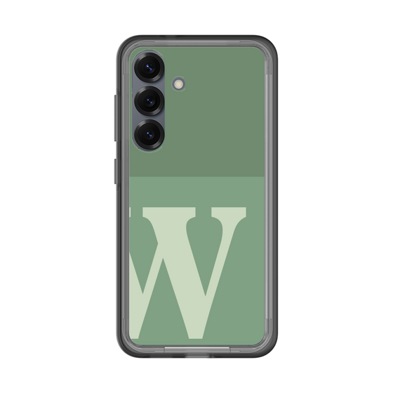スリムプロテクションプレミアムケース［ オリジナル - initial two tone - W green ］