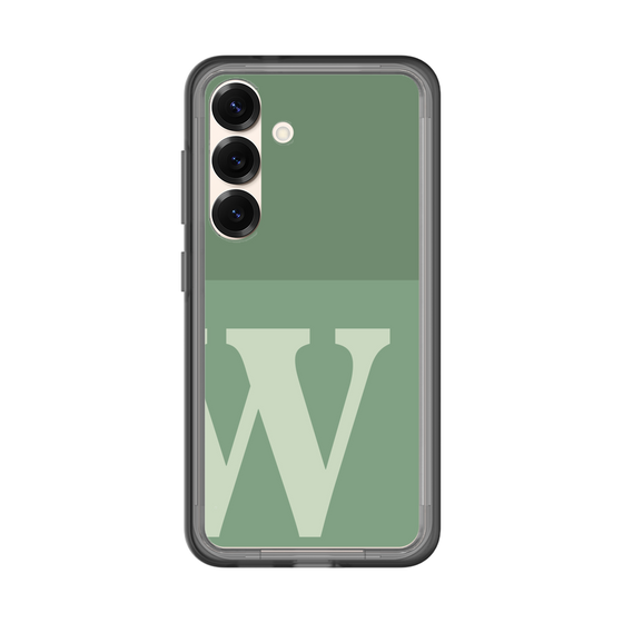 スリムプロテクションプレミアムケース［ オリジナル - initial two tone - W green ］