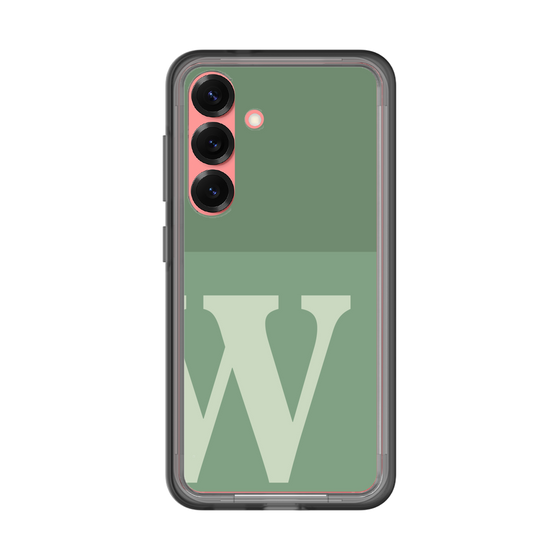 スリムプロテクションプレミアムケース［ オリジナル - initial two tone - W green ］