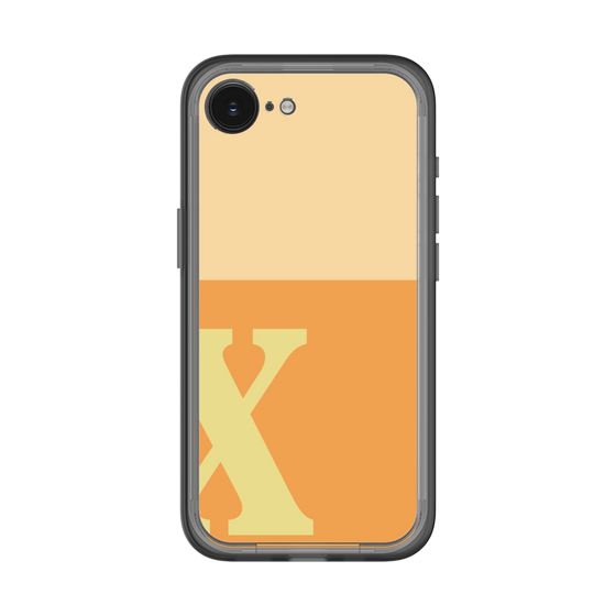 スリムプロテクションプレミアムケース［ オリジナル - initial two tone - X orange ］