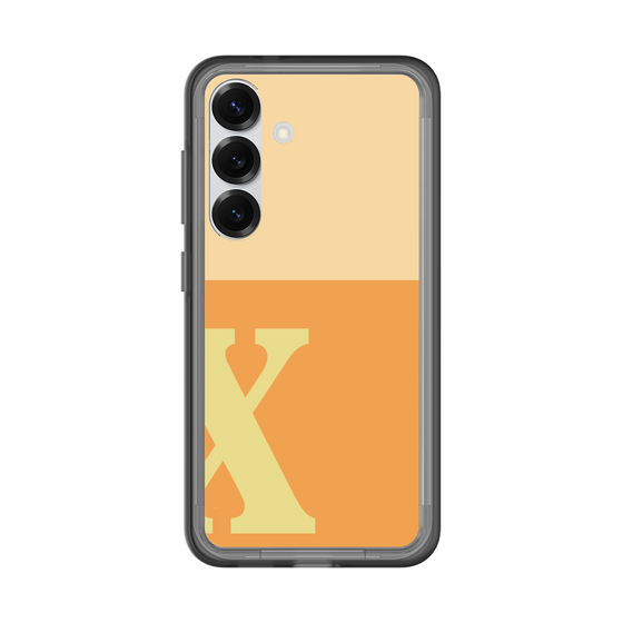 スリムプロテクションプレミアムケース［ オリジナル - initial two tone - X orange ］