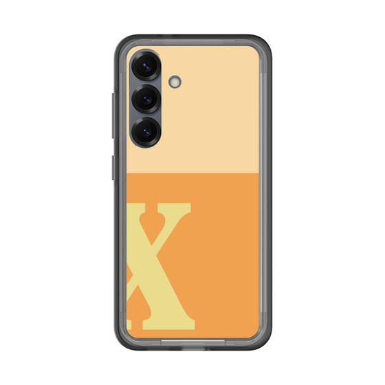 スリムプロテクションプレミアムケース［ オリジナル - initial two tone - X orange ］