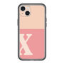 スリムプロテクションプレミアムケース［ オリジナル - initial two tone - X pink ］