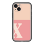 スリムプロテクションプレミアムケース［ オリジナル - initial two tone - X pink ］
