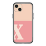 スリムプロテクションプレミアムケース［ オリジナル - initial two tone - X pink ］