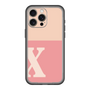 スリムプロテクションプレミアムケース［ オリジナル - initial two tone - X pink ］