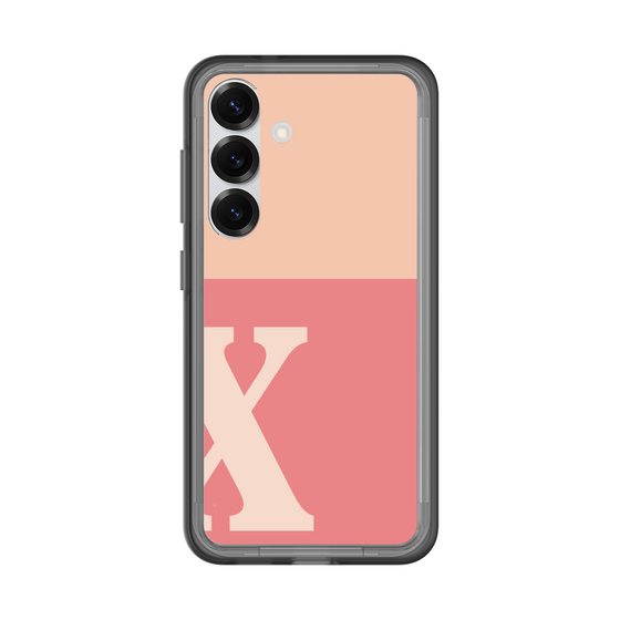 スリムプロテクションプレミアムケース［ オリジナル - initial two tone - X pink ］
