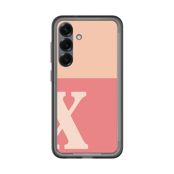 スリムプロテクションプレミアムケース［ オリジナル - initial two tone - X pink ］
