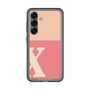 スリムプロテクションプレミアムケース［ オリジナル - initial two tone - X pink ］